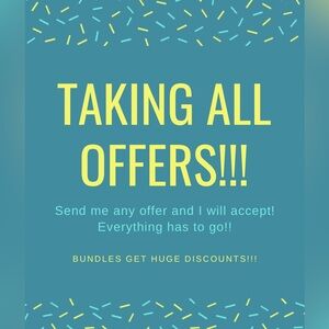 HUGE SALE!!!!! NEED TO GET RID OFF EVERYTHING!